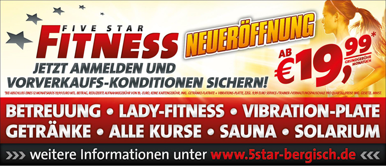 Five Star Fitness Loewencenter Bergisch Gladbach